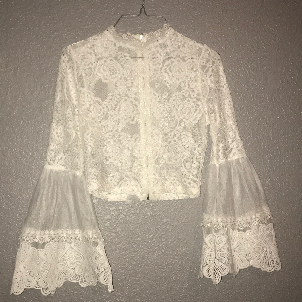 Lace crop top